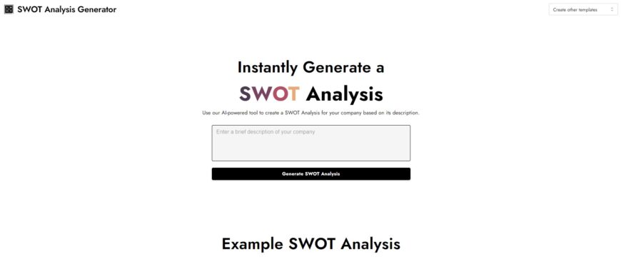 SWOT Analysis