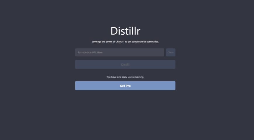 Distillr